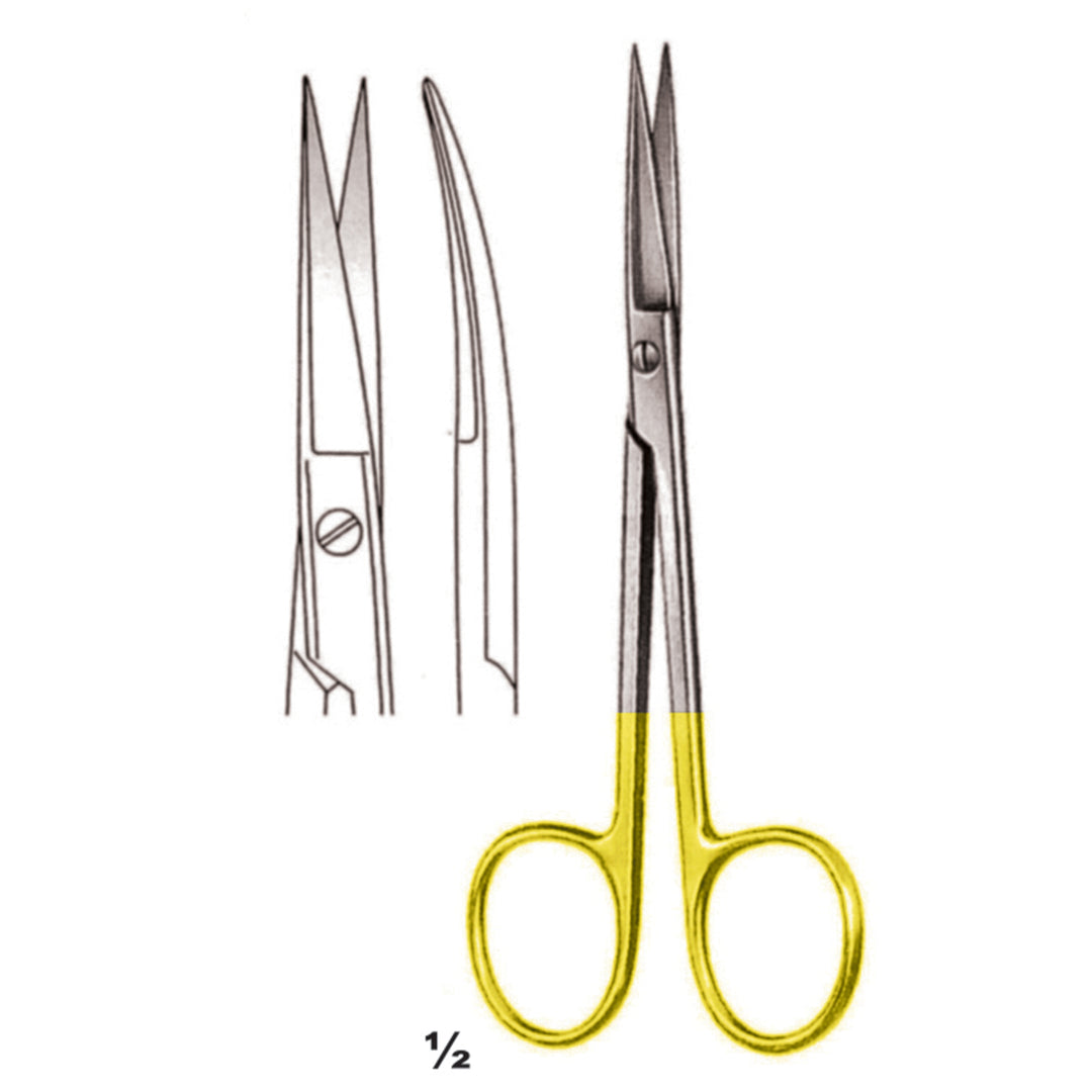 Scissors Sharp-Sharp Curved Tc 11.5cm (B-078-11Tc) by Dr. Frigz