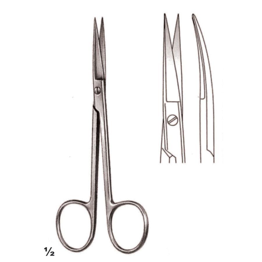 Scissors Sharp-Sharp Curved 11.5cm (B-078-11) by Dr. Frigz