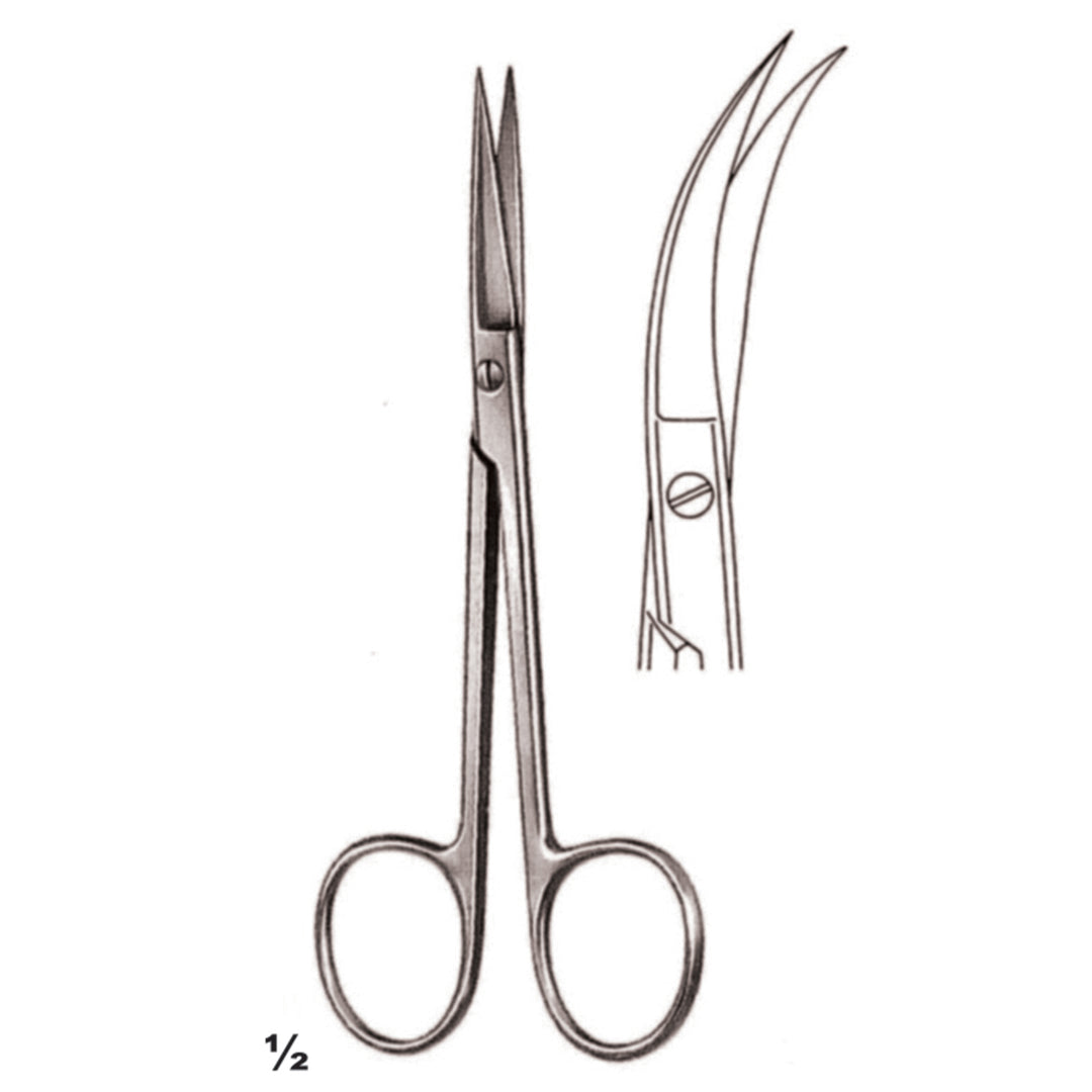 Scissors Sharp-Sharp Curved 11.5cm (B-079-11) by Dr. Frigz