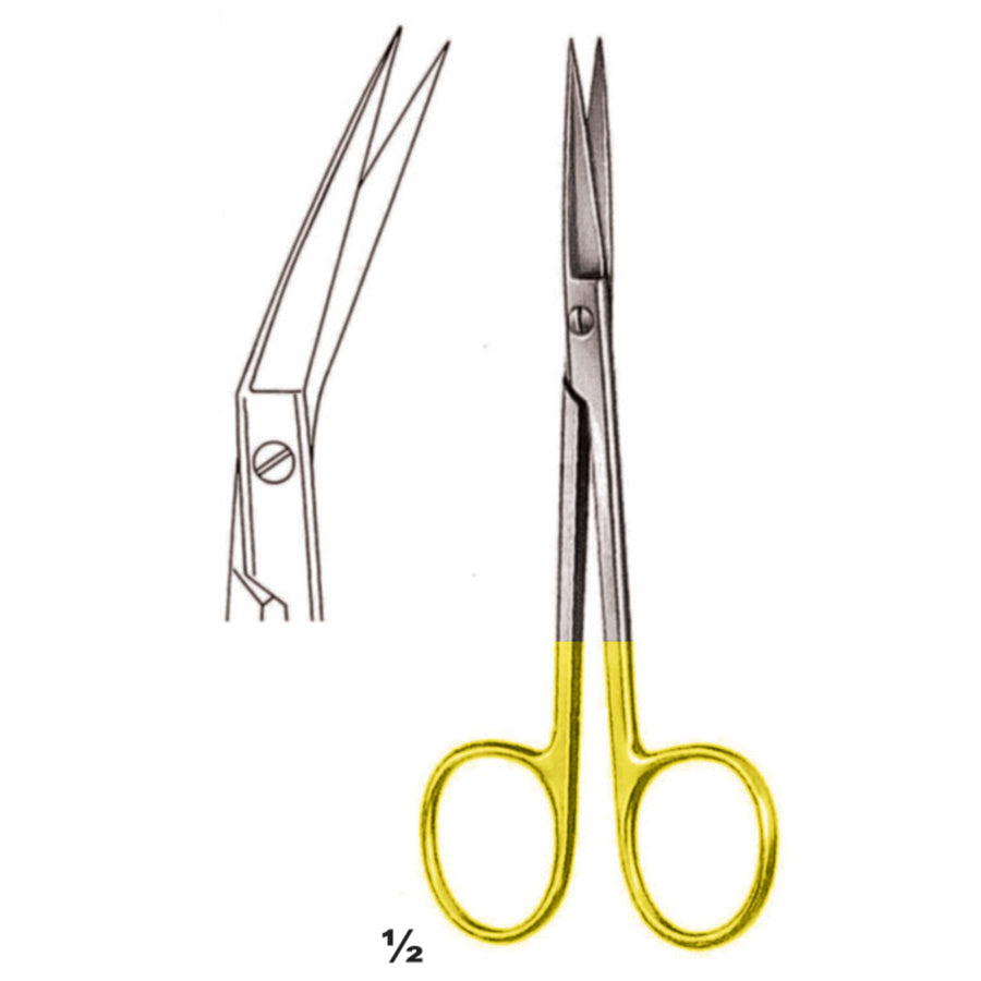 Scissors Sharp-Sharp Curved Tc 11.5cm (B-080-11Tc) by Dr. Frigz