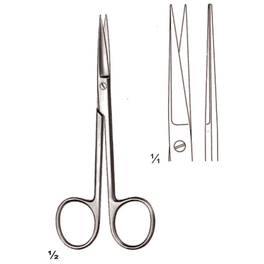 Scissors Sharp-Sharp Straight 12.5cm (B-081-12) by Dr. Frigz