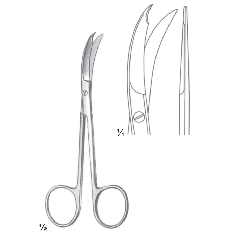Northbent Scissors Straight 12.5cm (B-087-13) by Dr. Frigz