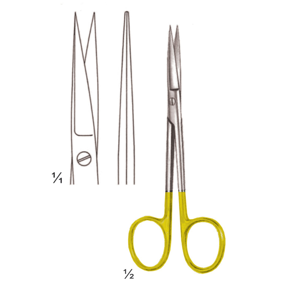 Wagner Scissors Sharp-Sharp Straight Tc 12cm (B-099-12Tc) by Dr. Frigz