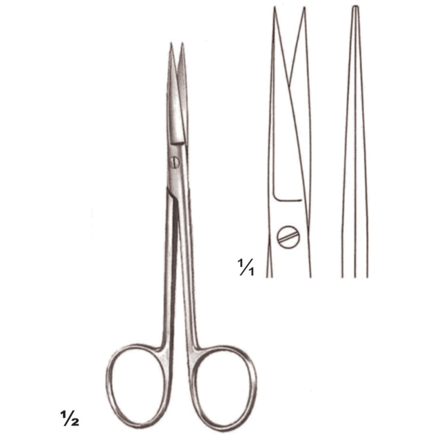 Wagner Scissors Sharp-Sharp Straight 12cm (B-099-12) by Dr. Frigz