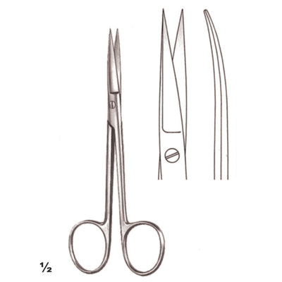 Wagner Scissors Sharp-Sharp Curved 12cm (B-100-12)