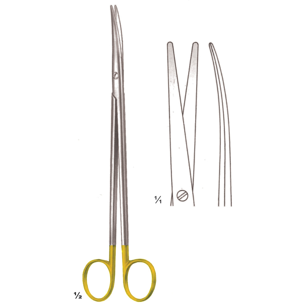 Metzenbaum-Fino Scissors Blunt-Blunt  Curved Tc 20cm Slender Pattern (B-102-20Tc) by Dr. Frigz