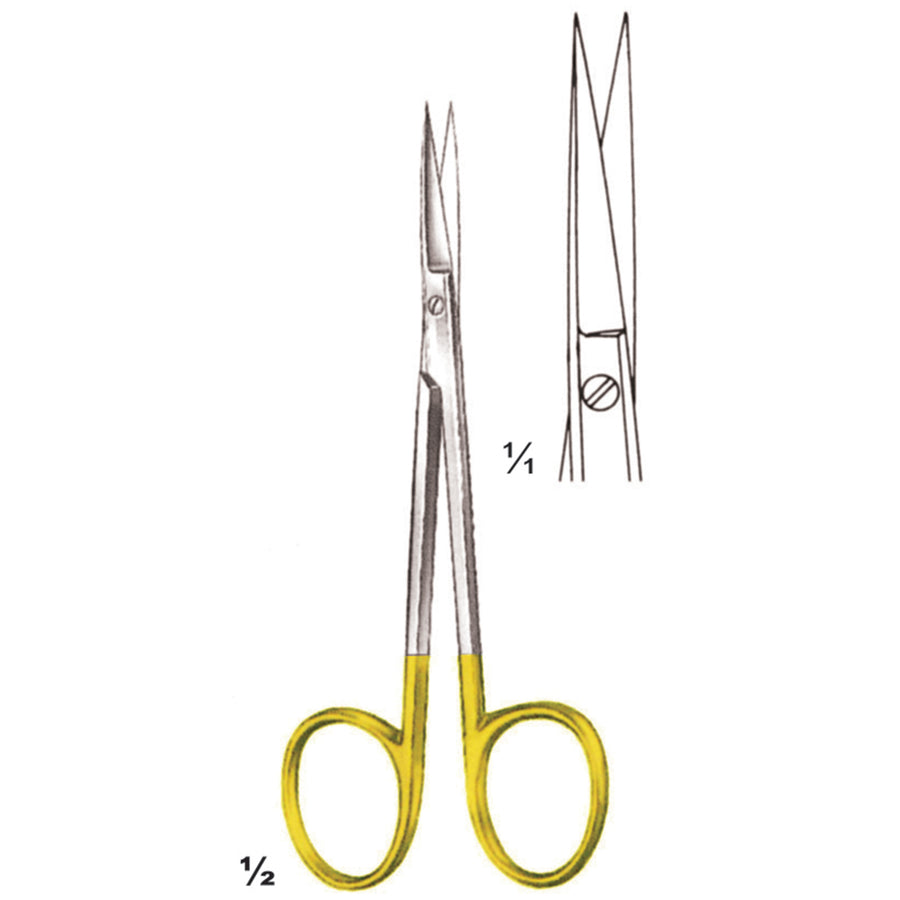 Scissors Sharp-Sharp Straight Tc 11.5cm (B-104-11Tc) by Dr. Frigz