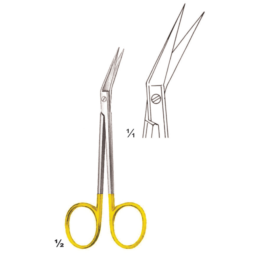 Scissors Sharp-Sharp Curved Tc 11cm (B-106-11Tc) by Dr. Frigz