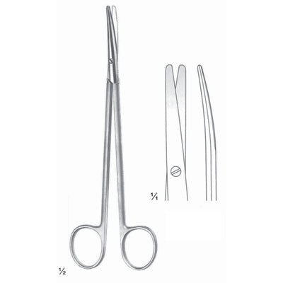 Metzenbaum Scissors Blunt-Blunt  Curved 18cm Fine Cutting Edge (B-108-18)