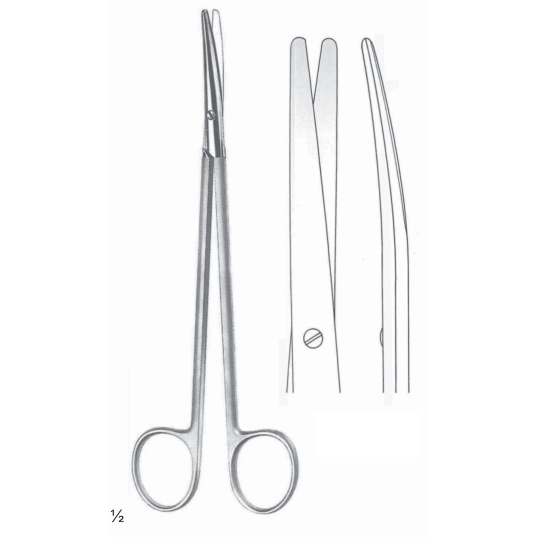 Metzenbaum Scissors Blunt-Blunt  Curved 23cm Fine Cutting Edge (B-110-23) by Dr. Frigz