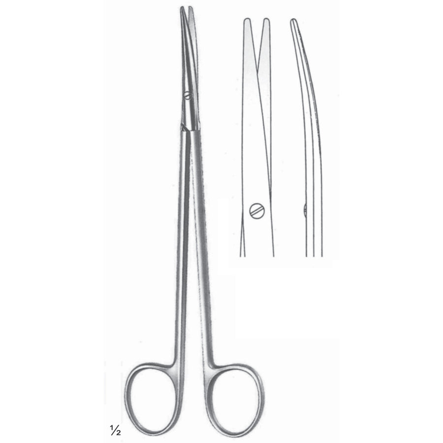 Metzenbaum Scissors Blunt-Blunt  Curved 18cm Fine Cutting Edge (B-112-18) by Dr. Frigz