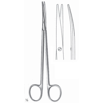Metzenbaum Scissors Blunt-Blunt  Curved 18cm Fine Cutting Edge (B-112-18)