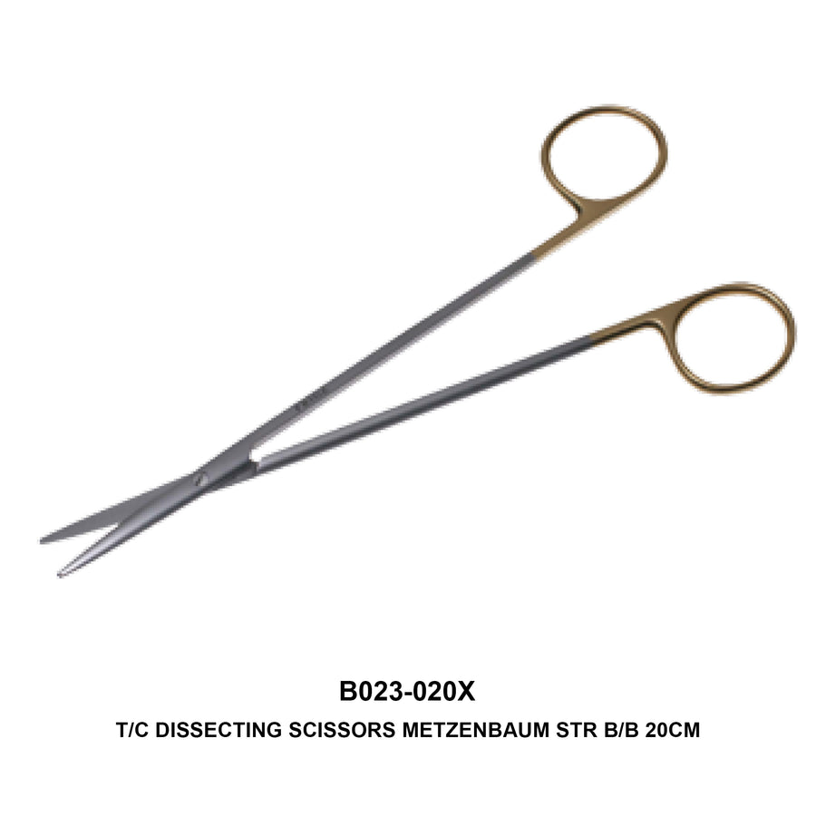 T/C Dissecting Scissors Metzenbaum Straight Blunt-Blunt  20cm (B023-020X) by Dr. Frigz