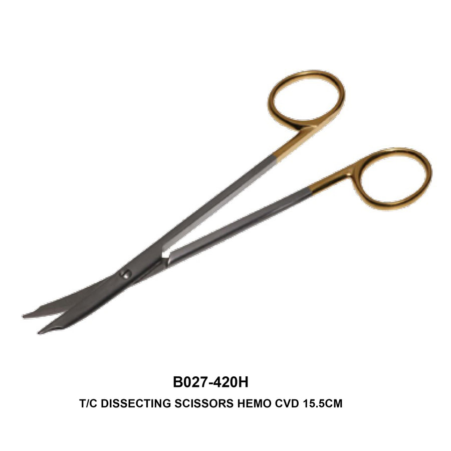 T/C Dissecting Scissors Hemo Curved 15.5cm (B027-420H) by Dr. Frigz