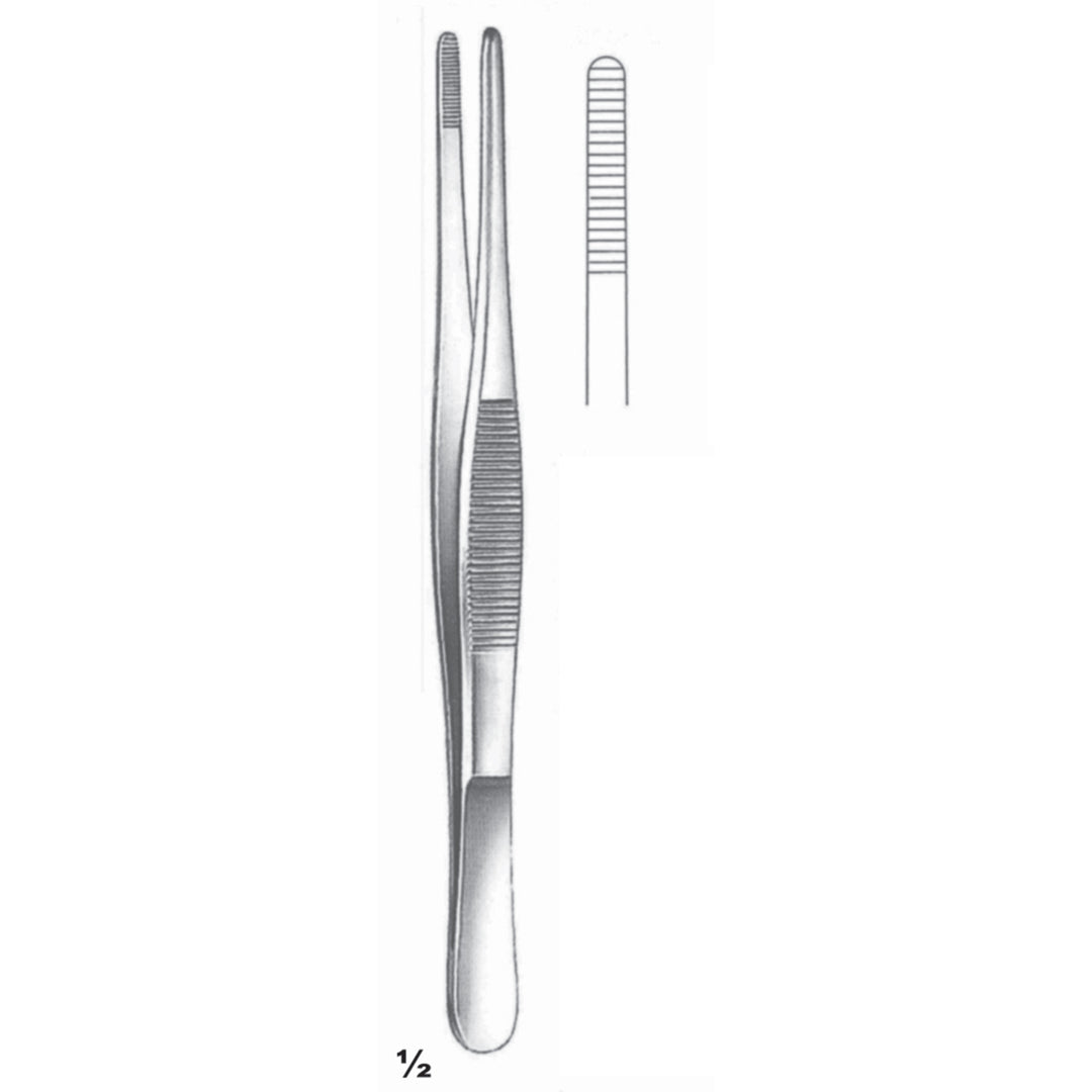 Forceps Straight 14cm Standard Pattern (C-002-14) by Dr. Frigz