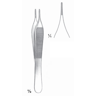 Adson Forceps Straight 12cm (C-011-12) by Dr. Frigz