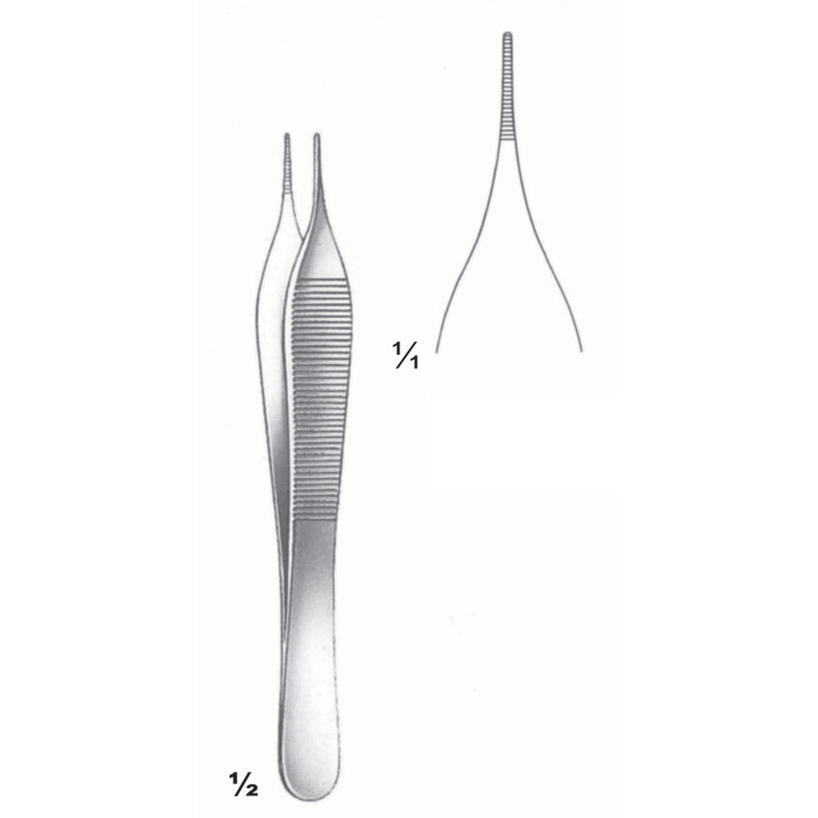 Micro Adson Forceps Straight 12cm (C-013-12) by Dr. Frigz