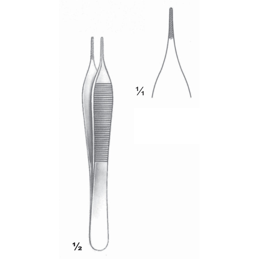 Mini Adson Forceps Straight 12cm (C-015-12) by Dr. Frigz