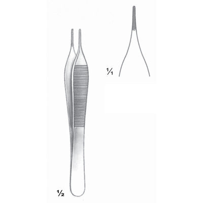 Mini Adson Forceps Straight 12cm (C-015-12)