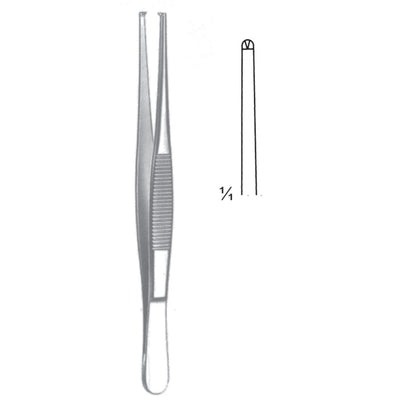 Forceps 1:2 Straight 13cm Standard Pattern (C-019-13)