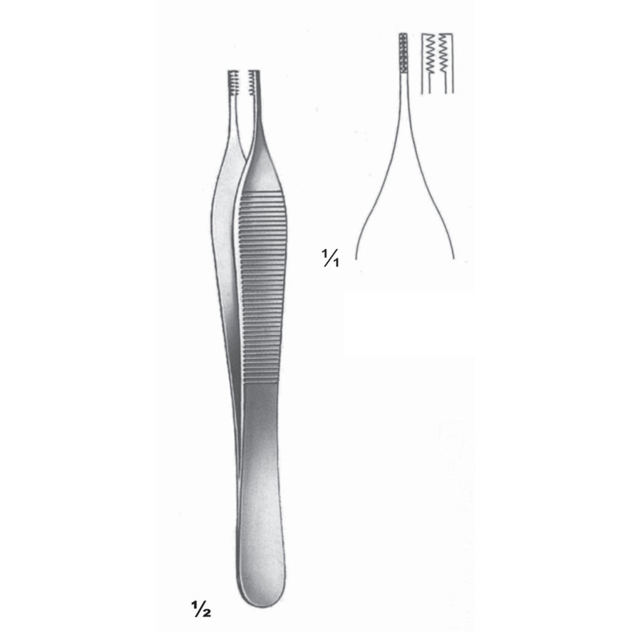 Adson-Brown Forceps Straight 12cm (C-035-12) by Dr. Frigz