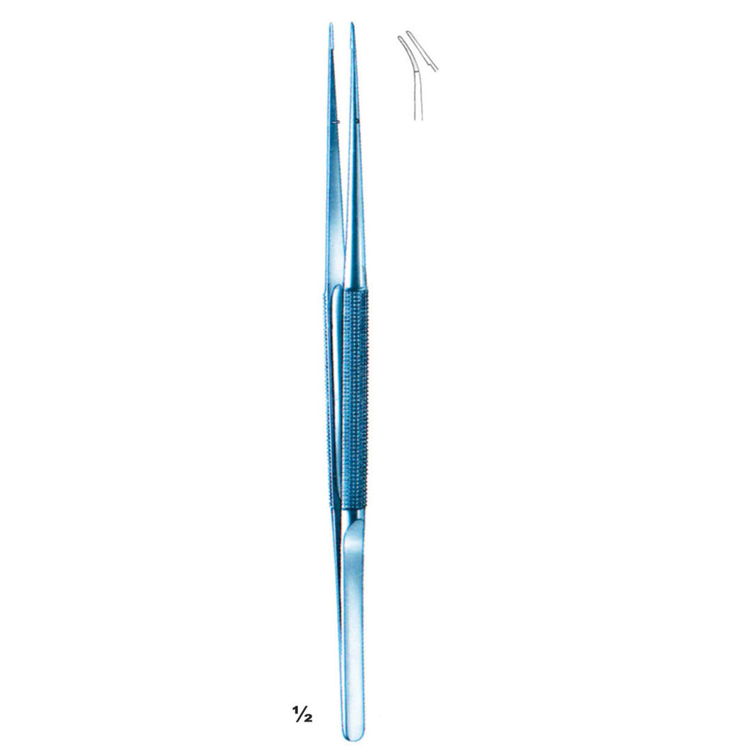 Forceps Curved Ti 15cm Diamond Dust Jaw 6,0 X 0,4 mm (C-040-15) by Dr. Frigz