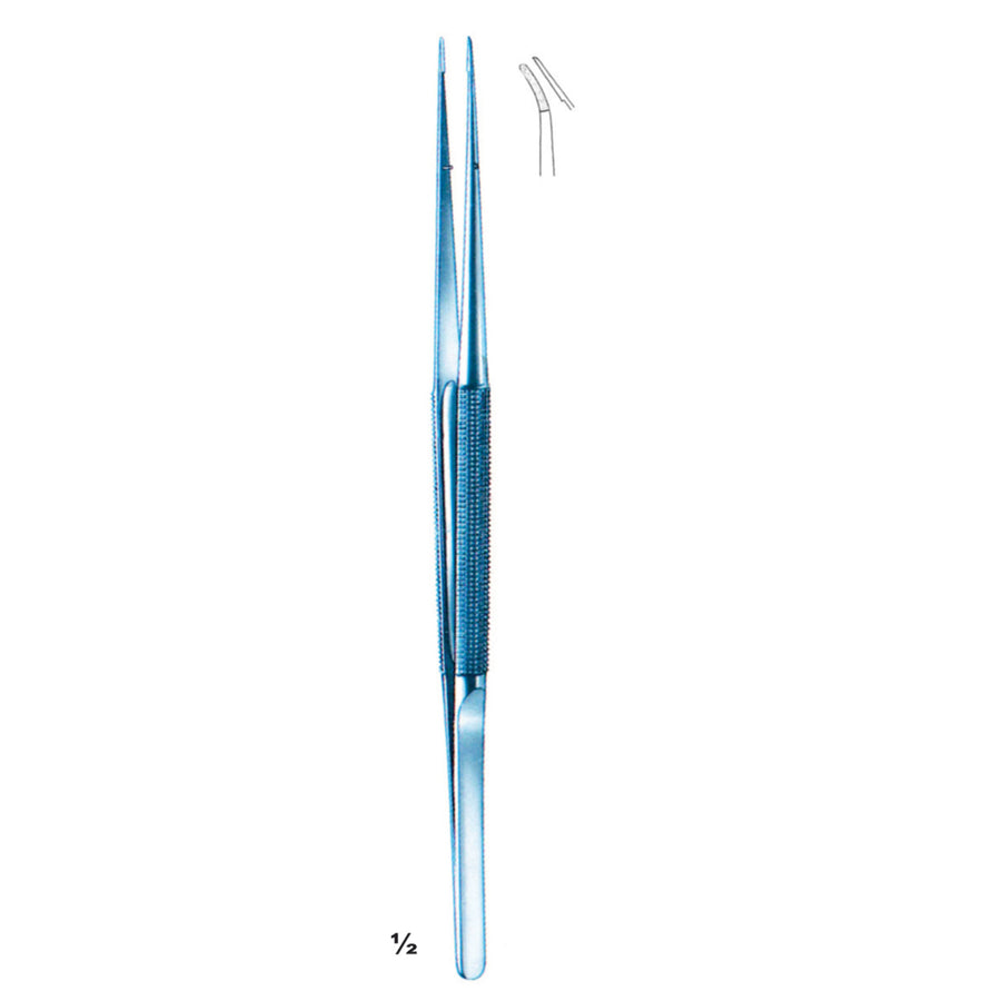 Forceps Curved Ti 21cm Diamond Dust Jaw 6,0 X 0,8 mm (C-048-21) by Dr. Frigz