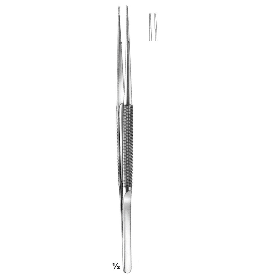 Forceps Straight 15cm Stainless Steel Diamond Dust Jaw 6,0 X 0,4 mm (C-049-15) by Dr. Frigz