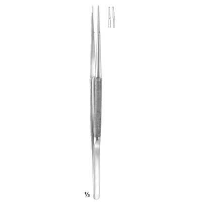 Forceps 1:2 Straight 15cm Stainless Steel Diamond Dust Jaw 6,0 X 0,4 mm (C-071-15)