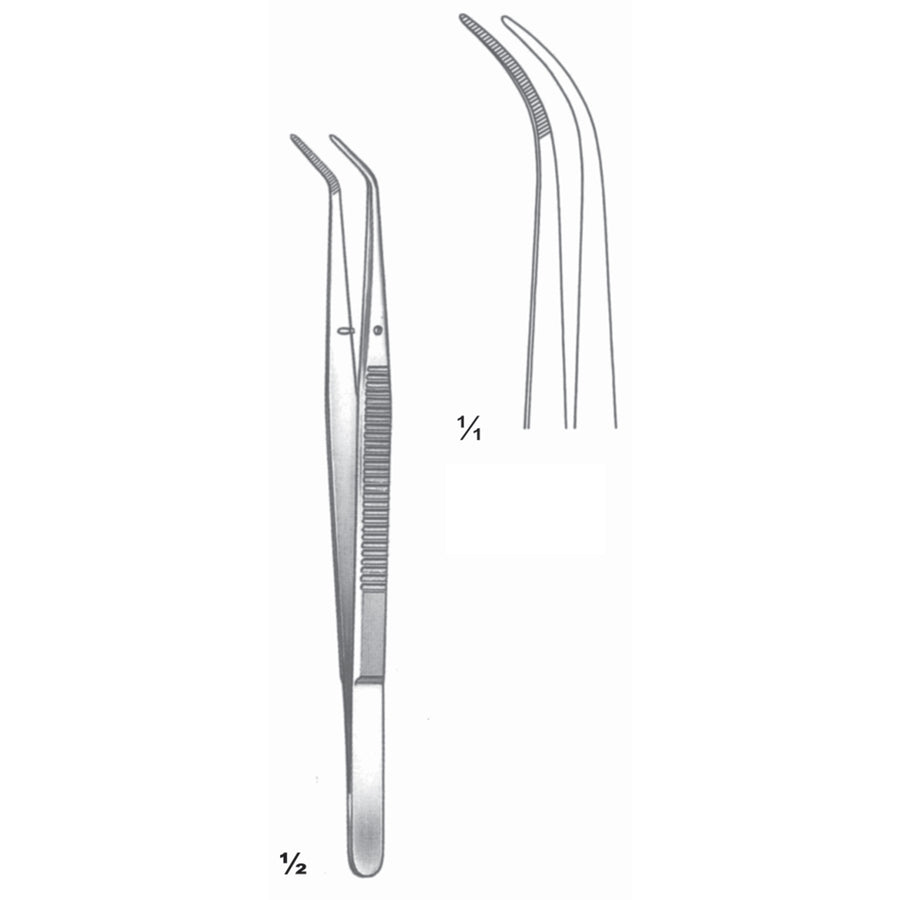 London-College Forceps Curved 15cm (C-087-15) by Dr. Frigz