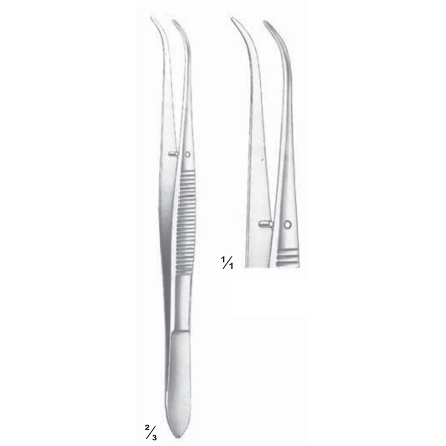 Perry Forceps Curved 13cm Smooth (C-094-13) by Dr. Frigz