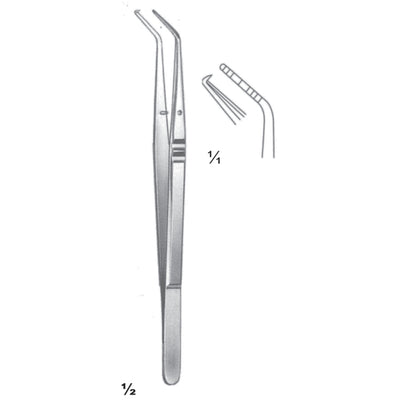 Crane-Kaplan Forceps Curved 15cm Pocket Marking Forceps (C-102-15)