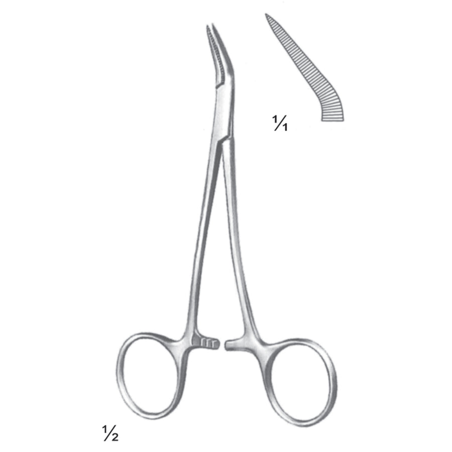 Peet Forceps Curved 11.5cm (C-113-12) by Dr. Frigz