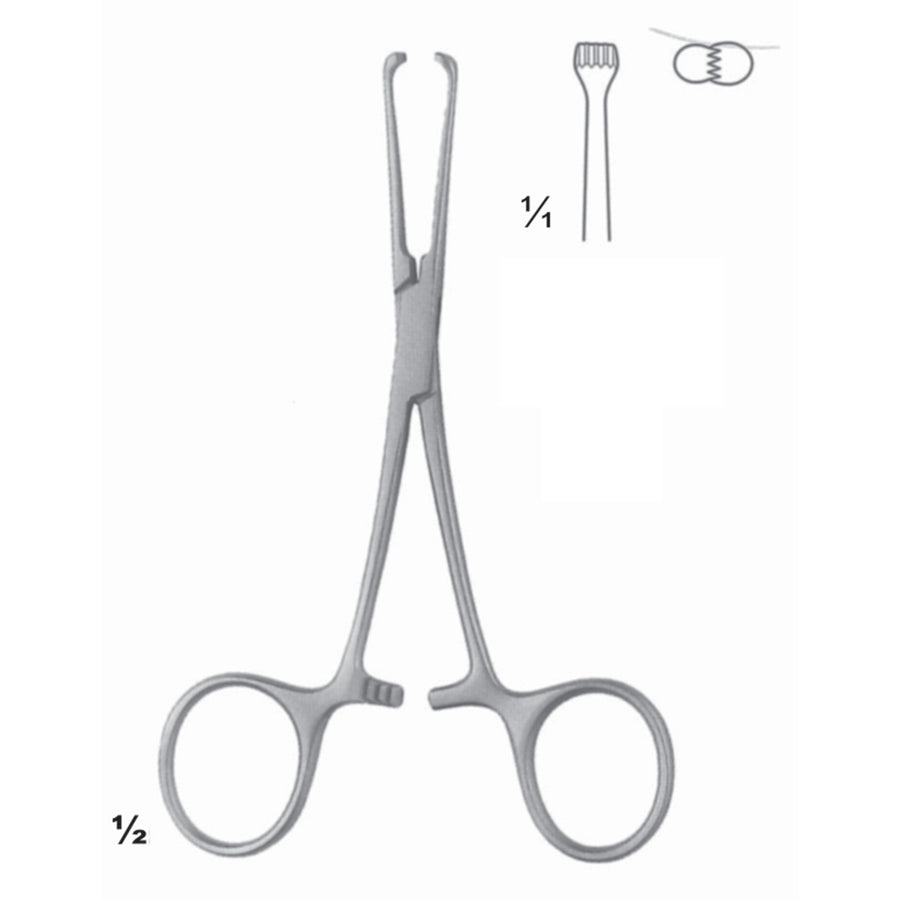 Allis-Baby Artery Forceps 4:5 Straight 13cm (D-056-13) by Dr. Frigz