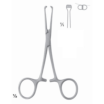 Allis-Baby Artery Forceps 4:5 Straight 13cm (D-056-13) by Dr. Frigz