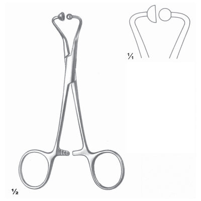 Forceps Artery Forceps Straight 14cm For Paper Clothes (D-064-14)