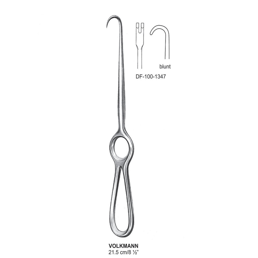 Volkmann Retractors,21.5Cm,Blunt 2 Prong (DF-100-1347) by Dr. Frigz