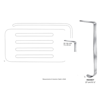 Heaney Retractors,27Cm,73X28mm  (DF-106-1404)