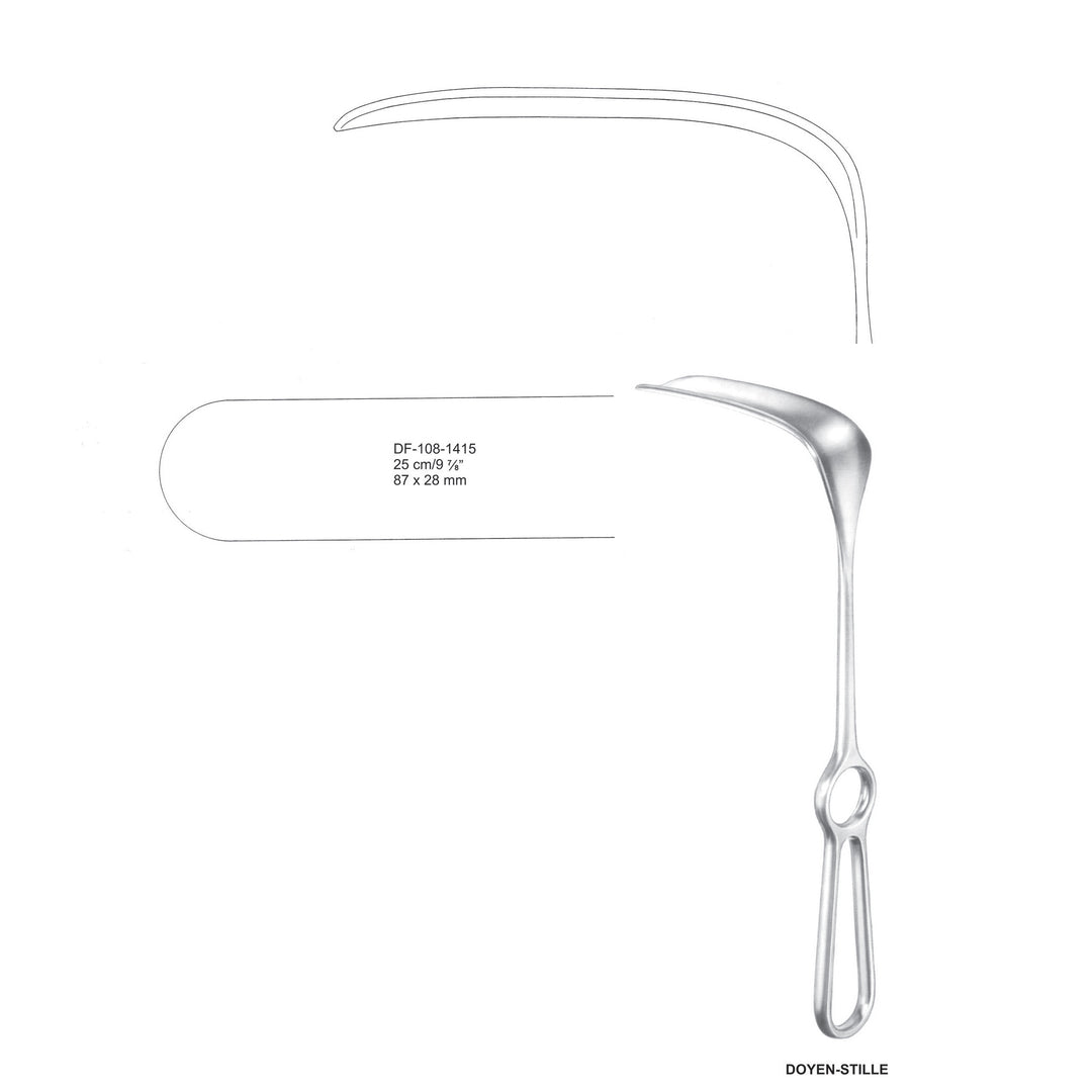 Doyen -Stille Retractors 25cm 87X28mm (DF-108-1415) by Dr. Frigz