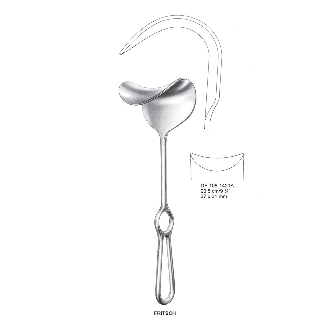 Fritsch Abdominal Retractors 23.5cm 37X31mm (DF-108-1421A) by Dr. Frigz