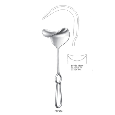 Fritsch Abdominal Retractors 23.5cm 37X31mm (DF-108-1421A)