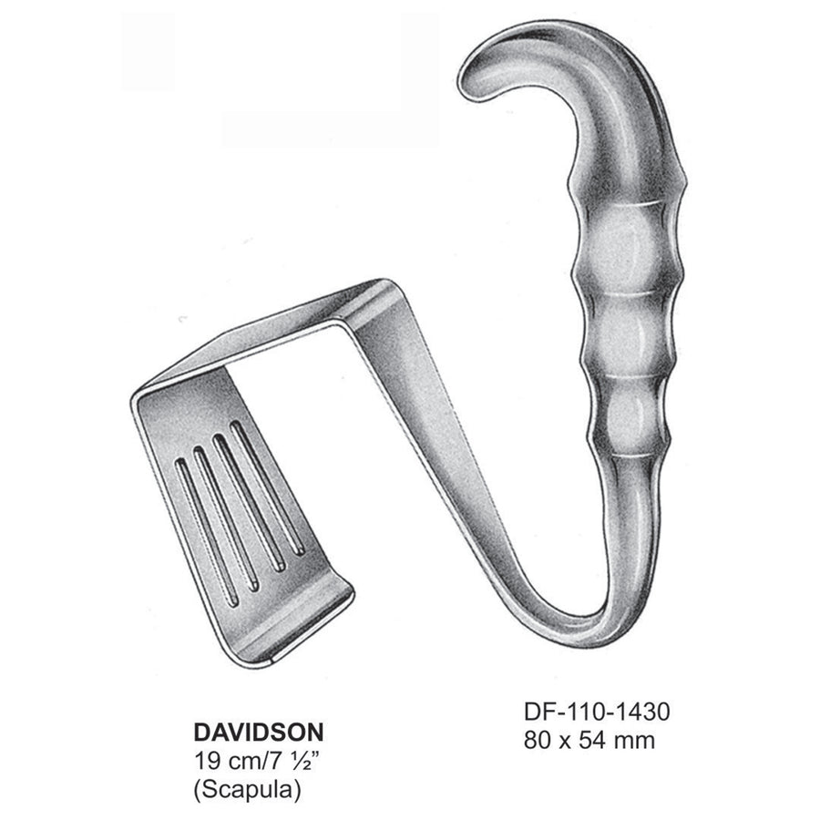 Davidson Retractors 80X54mm , 19cm (DF-110-1430) by Dr. Frigz