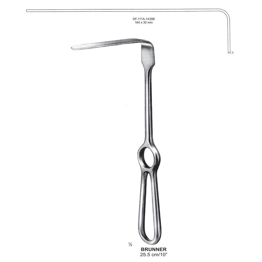 Brunner Retractors 25.5cm  164X30mm (DF-111A-1439B) by Dr. Frigz