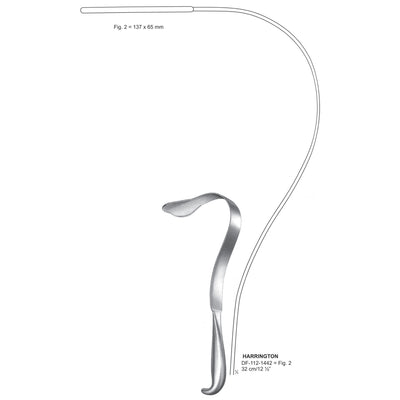 Harrington Retractors Fig.2=137X65mm 32cm  (DF-112-1442)