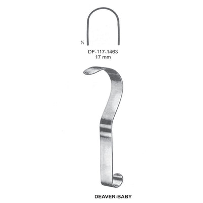 Deaver-Baby Retractors,17mm  (DF-117-1463)