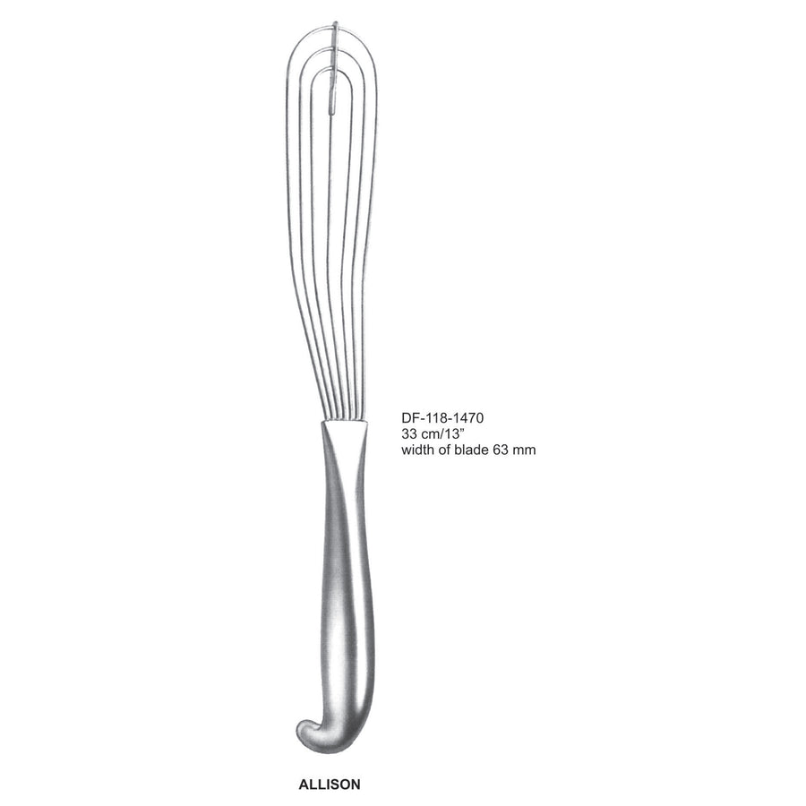 Allison Retractors,33Cm,Width Of Blade 63mm (DF-118-1470) by Dr. Frigz