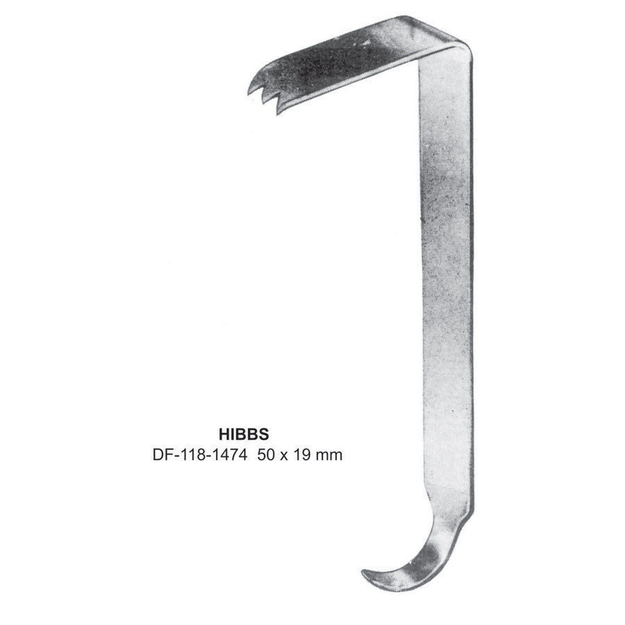 Hibbs Retractors,50X19mm  (DF-118-1474) by Dr. Frigz