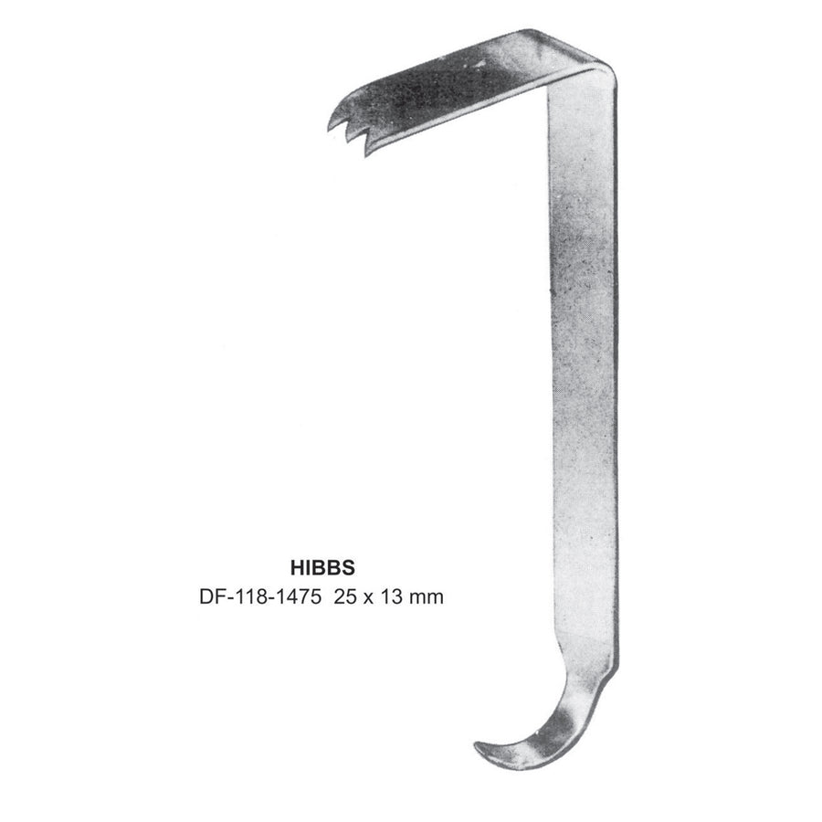 Hibbs Retractors,25X13mm  (DF-118-1475) by Dr. Frigz