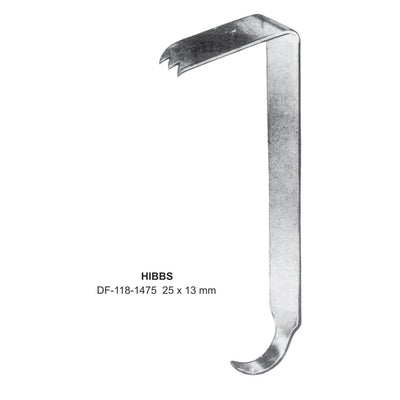 Hibbs Retractors,25X13mm  (DF-118-1475)