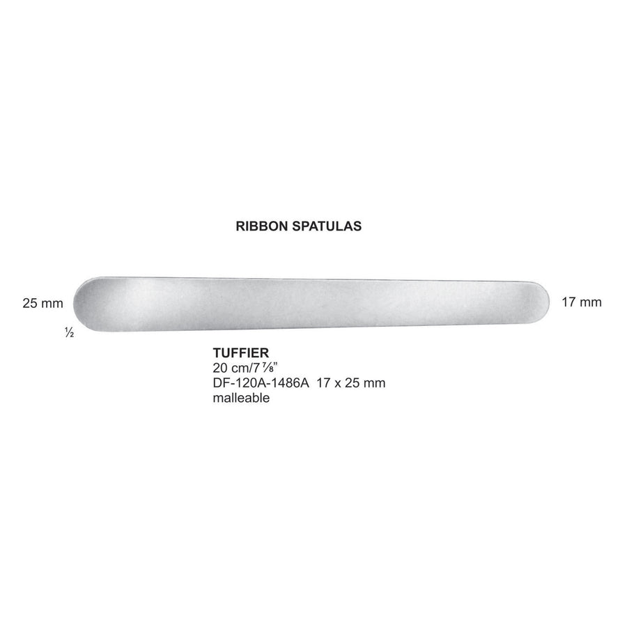Ribbon Spatulas, Tuffier Malleable, 20Cm, 17 X 25 mm  (DF-120A-1486A) by Dr. Frigz